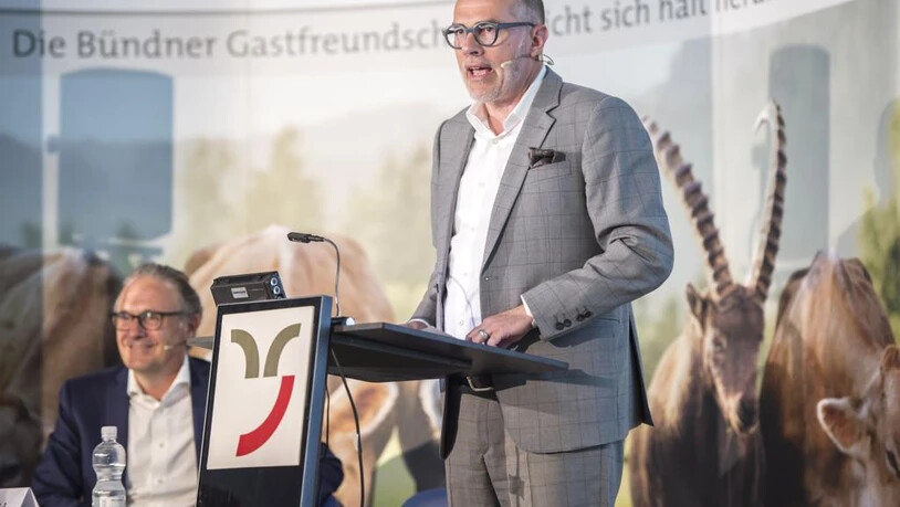 An seiner ersten GV als Präsident von Graubünden Ferien kann Jürg Schmid eine positive Bilanz ziehen. 