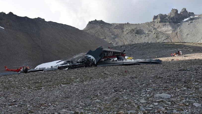 Der Flugzeugabsturz auf dem Piz Segnas bei Flims.