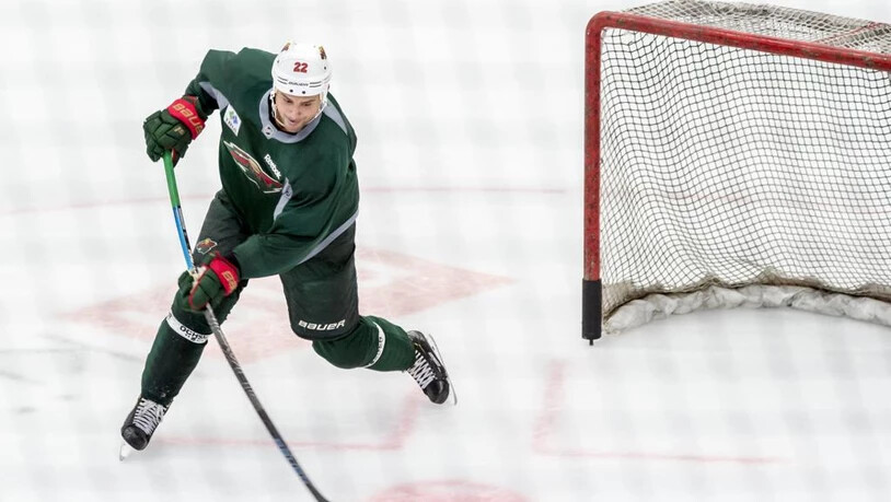 NHL-Star Nino Niederreiter bleibt im Spiel gegen die Blackhawks ohne Treffer.