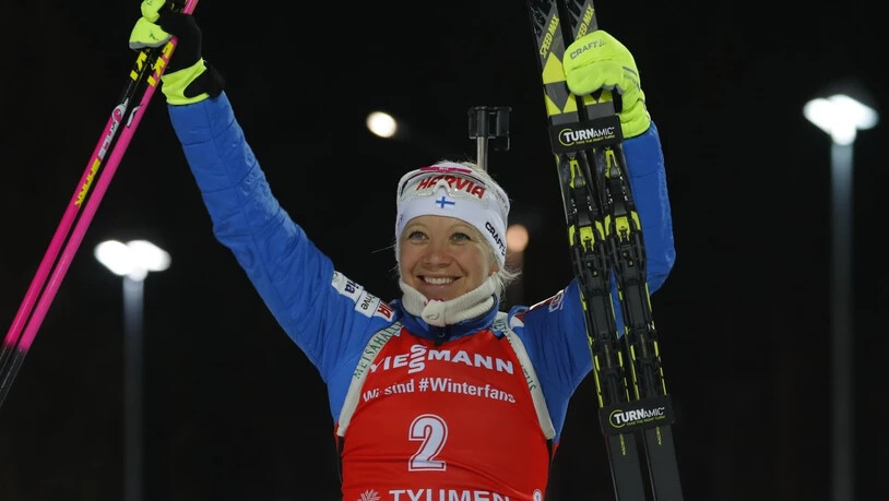 Kaisa Mäkäräinen gewann in Tjumen den Gesamtweltcup der Biathletinnen