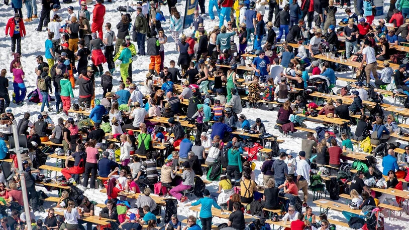 Viele Wintersportler besuchten das Frühlingsfest.