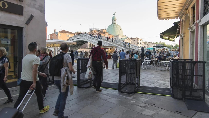 Dieses Wochenende werden die Venedig-Touristen Drehkreuze passieren müssen.