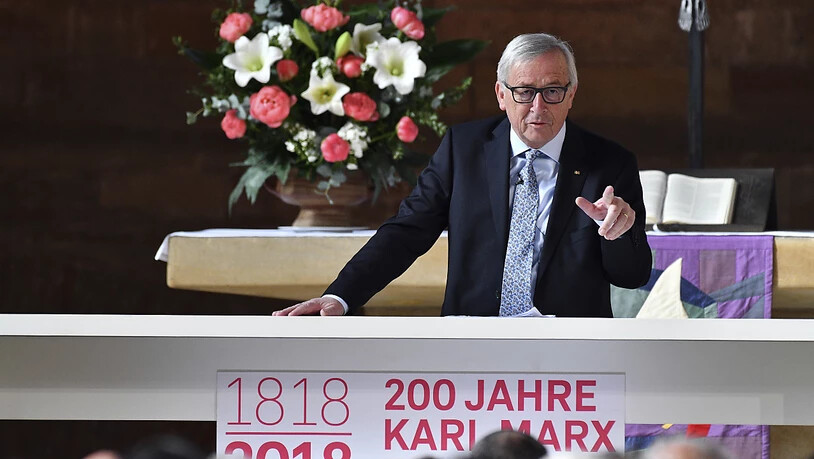 EU-Kommissionspräsident Juncker rief in Trier dazu auf, die grosse intellektuelle Leistung von Marx vom politischen Missbrauch durch spätere Generationen zu trennen.