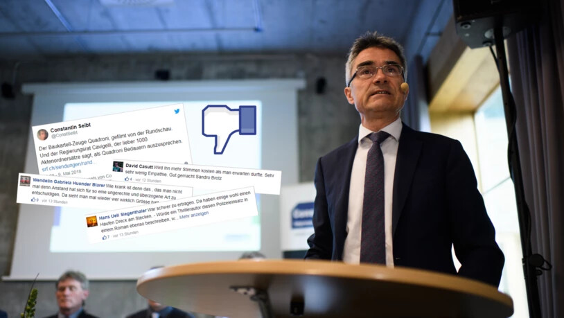 Regierungspräsident Mario Cavigelli muss nach seinem Auftritt in der SRF-Sendung «Rundschau» Kritik einstecken. 
