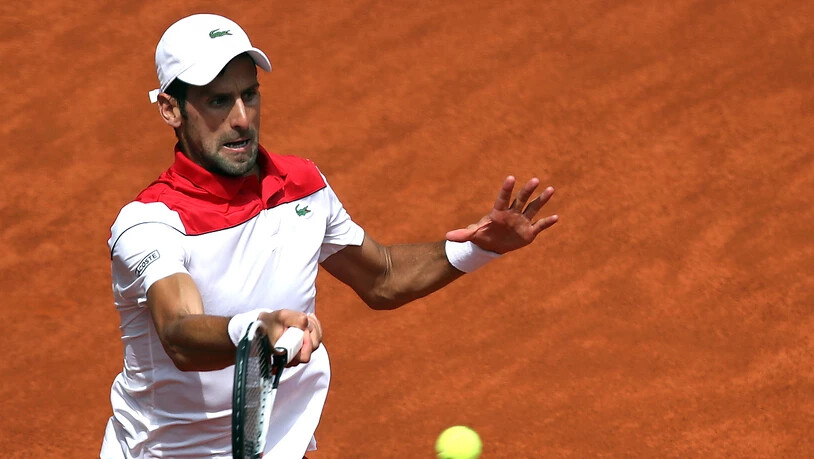 Novak Djokovic liess in Rom zum Auftakt nichts anbrennen