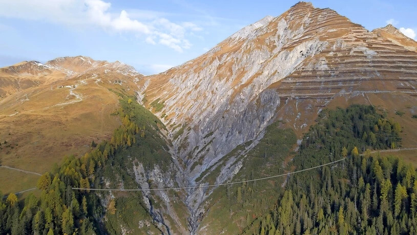 Über das Davoser Schiatobel soll in naher Zukunft eine Hängebrücke führen.
