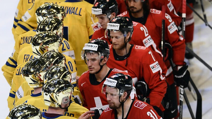 2013 nach dem Final feierten die Schweden in Goldhelmen, während die enttäuschten Schweizer gratulieren mussten. Selbiges Szenario soll sich nicht wiederholen