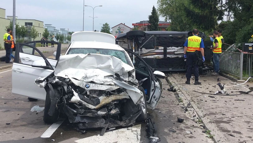 Keine Chance: Die Beifahrerin des Unfallverursachers starb noch auf der Unfallstelle.