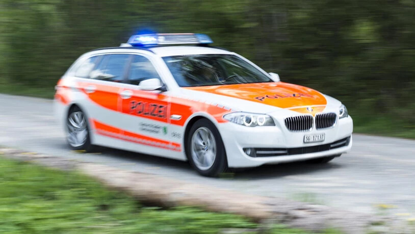 Die Polizei rückte zum Unfall nach Goldingen aus.