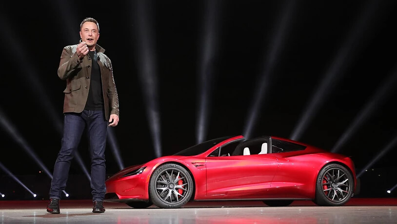 Elon Musk bei der Vorstellung eines neuen Modells im letzten September.