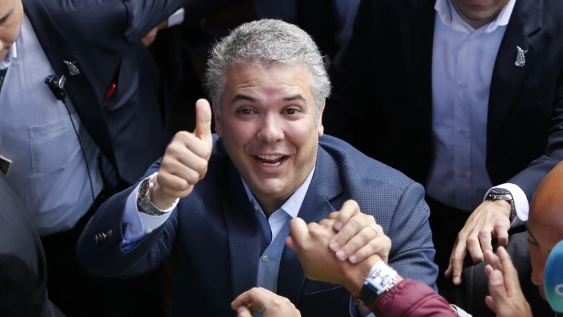 Der neue Präsident von Kolumbien heisst Iván Duque - er gewann die Stichwahl am Sonntag gegen Gustavo Petro.