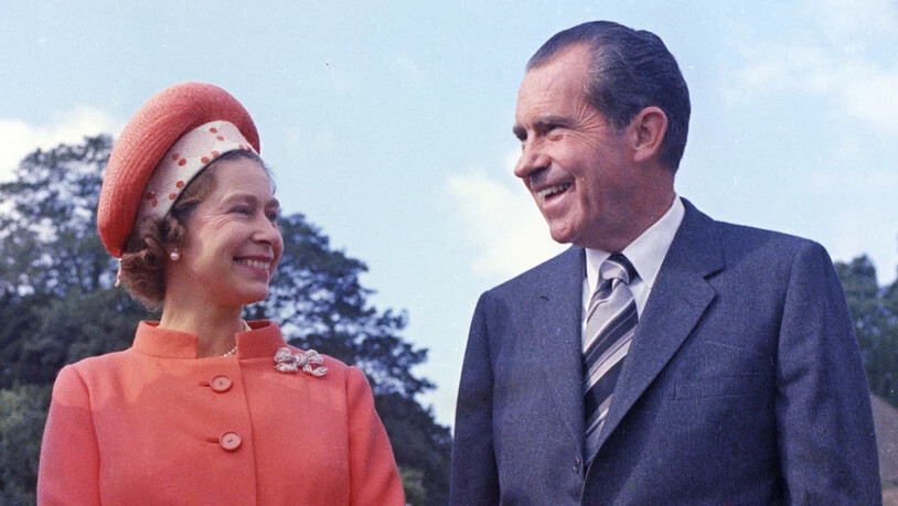 Die Queen hat schon viele Präsidenten der USA - wie etwa Richard Nixon 1970 - getroffen. (Archivbild)
