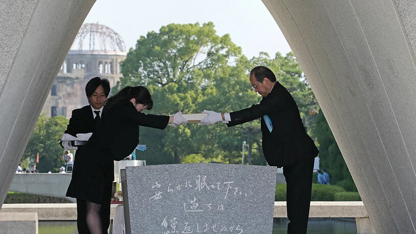 Die Einwohner von Hiroschima gedenken auch in diesem Jahr dem Abwurf der Atombombe vor 73 Jahren auf ihre Stadt.