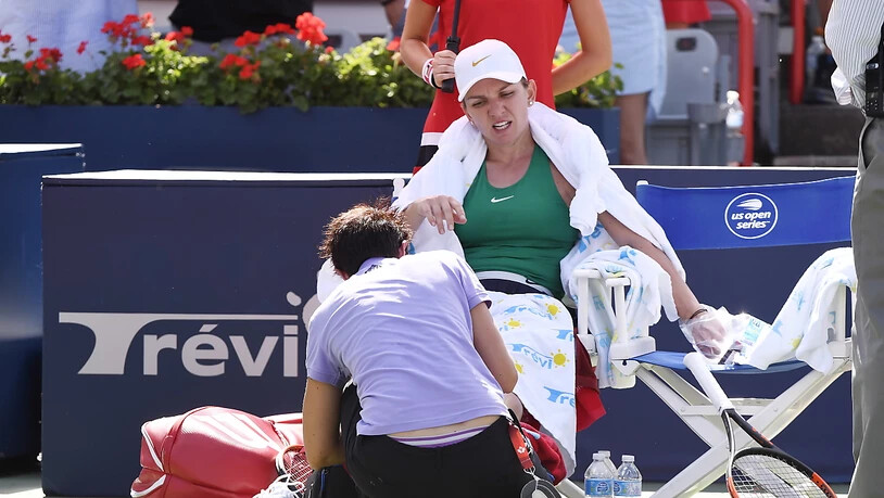 Simona Halep litt bei ihrem zweiten Turniersieg in Montreal - sie musste während des Finals gegen Sloane Stephens sogar behandelt werden