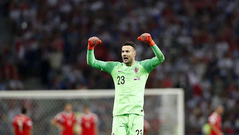 Danijel Subasic avancierte für Kroatien an der WM jeweils in den Penaltyschiessen zum Matchwinner