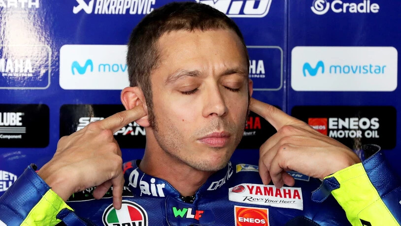 Keine guten Aussichten: Valentino Rossi startet in Aragonien nur von Platz 18 aus