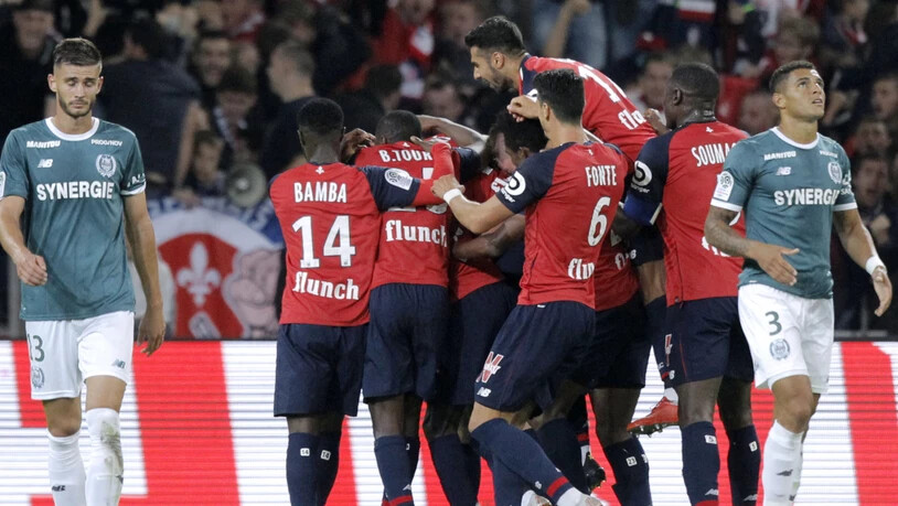 Überraschend Zweite der französischen Ligue 1: die Spieler von OSC Lille