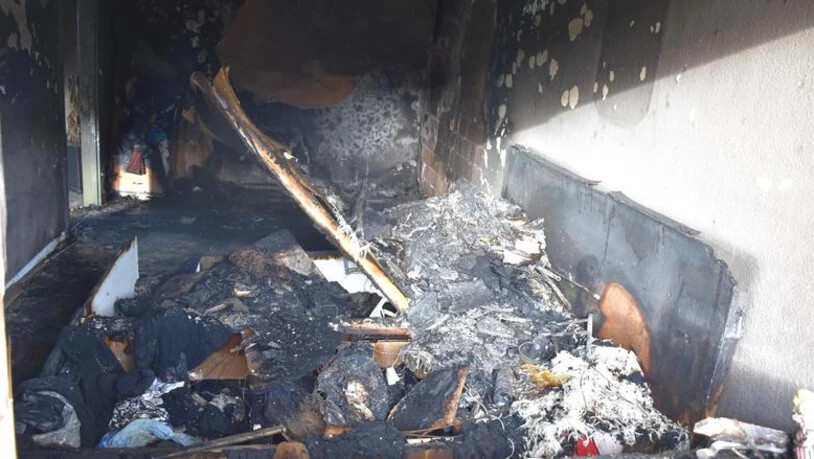 In Thusis ist ein Schlafzimmer abgebrannt.