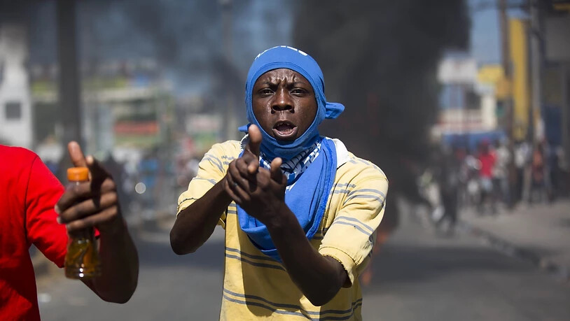 Viel Wut bricht sich Bahn in der haitianischen Hauptstadt Port-au-Prince.