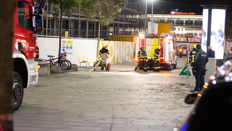 Feuerwehreinsatz an der Bahnhofstrasse in der Churer Innenstadt.