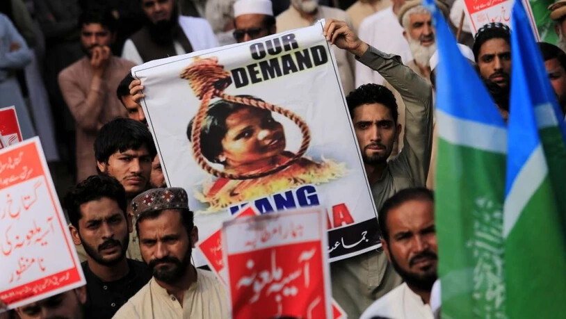 Die Islamistenpartei Tehreek-e-Labaik forderte bei Massenprotesten die Todesstrafe für Asia Bibi. (Archivbild)