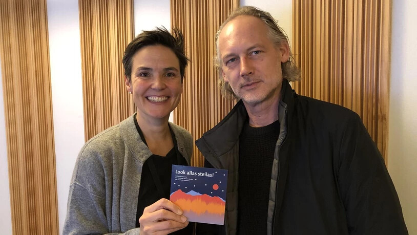 Richard Dorfmeister stattete Katharina Balzer von Radio Südostschweiz einen Besuch ab.