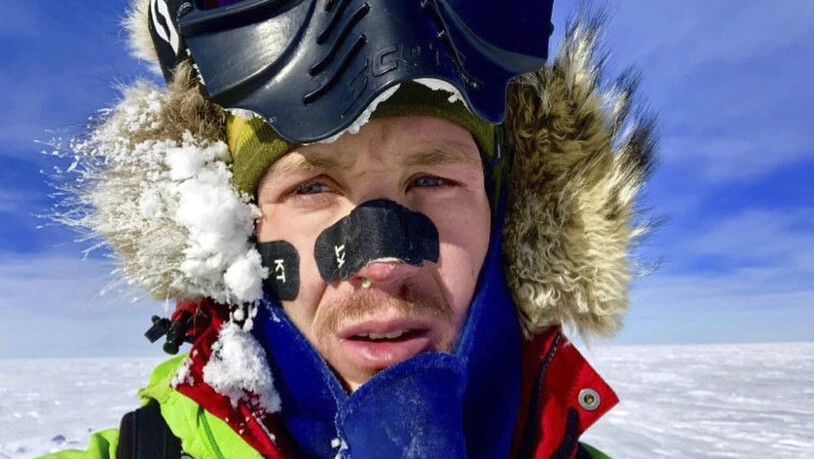 Colin O'Brady durchquerte als erster Mensch alleine und ohne Hilfsmittel die Antarktis.