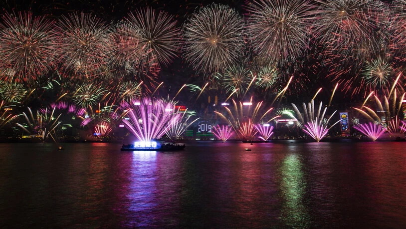 Feuerwerk in Hongkong