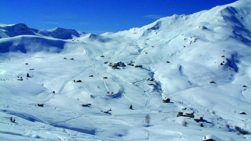 Das Skigebiet in den Fideriser Heubergen. Am Dienstag konnten die eingeschneiten Gäste die Piste nutzen.