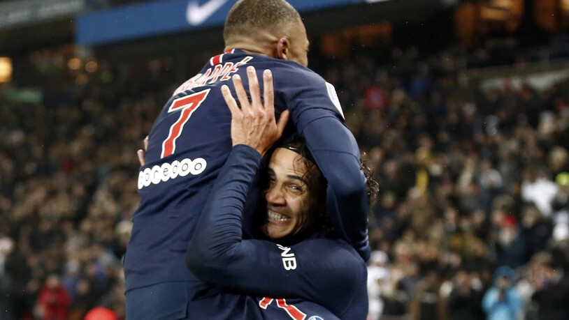 Kylian Mbappé und Edinson Cavani schossen je drei Tore beim höchsten Meisterschafts-Heimsieg des PSG der Geschichte