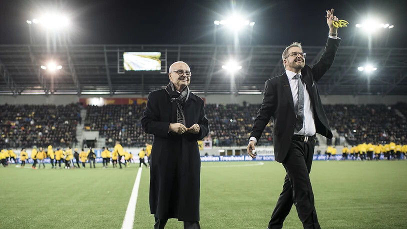 Der FC Schaffhausen trauert um seinen Präsidenten Aniello Fontana (links)