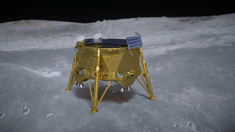 Für die Mondlandfähre des israelischen Unternehmens SpaceIL (im Bild) liefert Ruag eine Halterung.