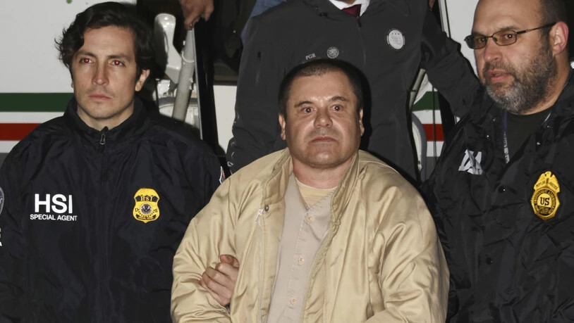 Dürfte lebenslänglich hinter Gitter kommen: der in den USA schuldig gesprochene mexikanische Drogenboss Joaquín "El Chapo" Guzmán. (Archivbild)