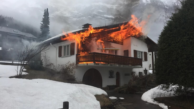 In Flims ist in einem Ferienhaus ein Feuer ausgebrochen.