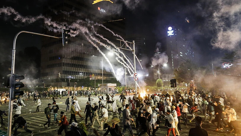 Unruhe in Indonesien: In Jakarta gab es auch in der Nacht auf Donnerstag erneut Proteste.