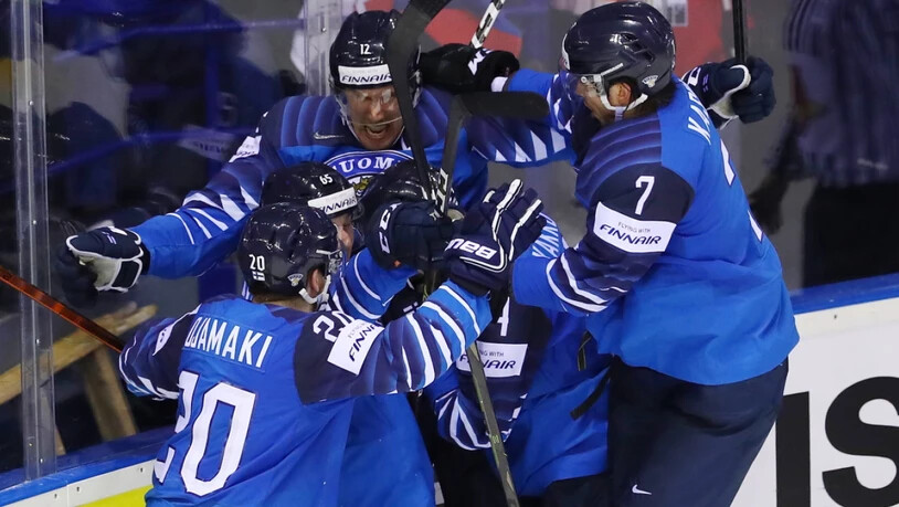 Jubeln die finnischen Spieler auch nach dem Halbfinal gegen Russland?