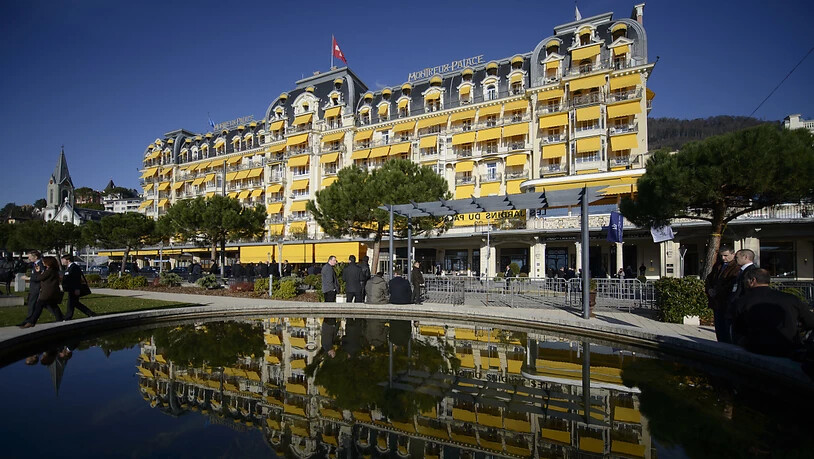 Das Montreux Palace ist vom Donnerstag bis Sonntag für das Bilderberg-Treffen reserviert. (Archivbild)