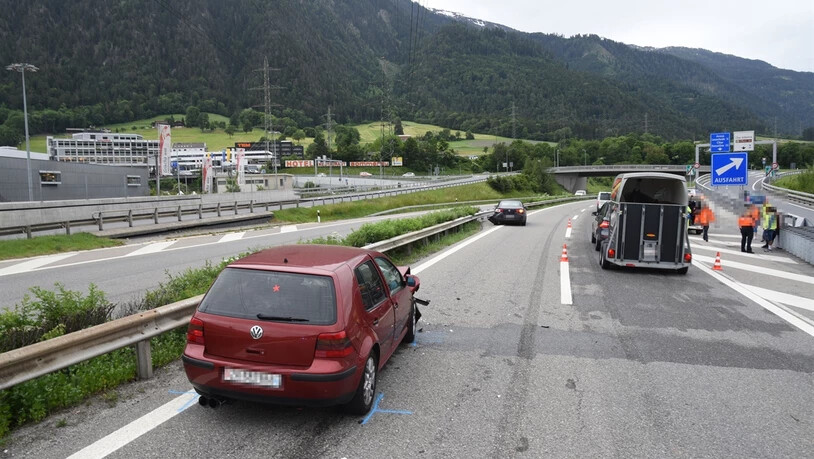 Auffahrkollision bei Chur-Süd: Lernfahrer fuhr ohne erforderliche Begleitperson in Richtung Süden.
