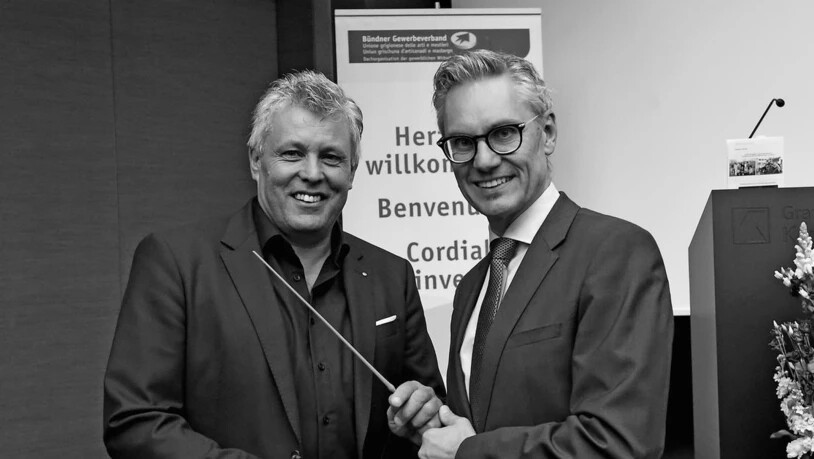 Vor rund einem Jahr übergab Urs Schädler (rechts) den Dirigentenstab des Gewerbeverbandes an Herbert Stieger.