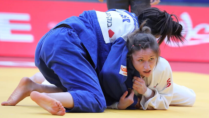 Fabienne Kocher verteidigt sich an der Judo-EM in Minsk lange Zeit gut (Archiv)