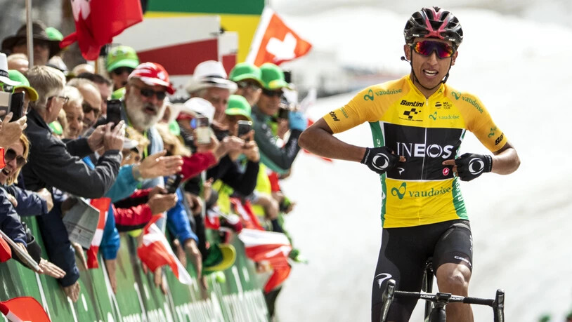 Der Ineos-Captain Egan Bernal war bisher der klar stärkste Fahrer an der Tour de Suisse