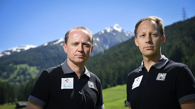 Kurt Betschart (links), technischer Direktor, und David Loosli (rechts), Sportdirektor, zogen vor der letzten Etappe eine positive Bilanz über die Tour de Suisse 2019