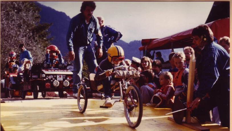 So sahen Seifenkistenrennen in den 1980er Jahren aus.