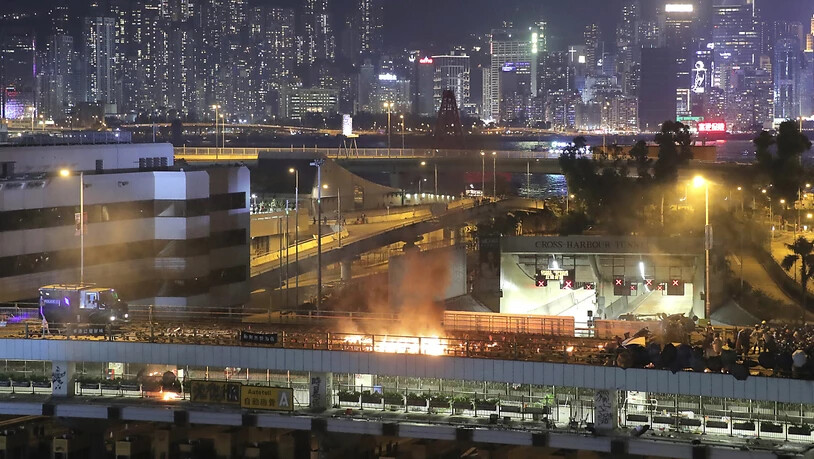 Unruhen in Sonderverwaltungszone: Die Entscheidungsgewalt über Hongkongs Verfassung hat nach Ansicht Pekings alleine das chinesische Parlament. (Archivbild)