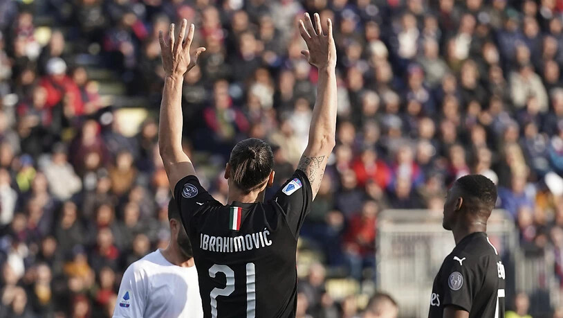 Zlatan Ibrahimovic lässt sich feiern