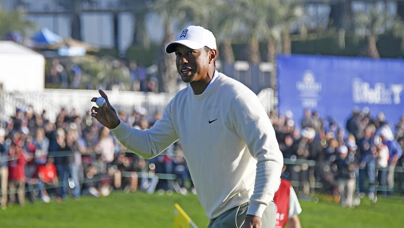 Tiger Woods gab sich in San Diego leutselig