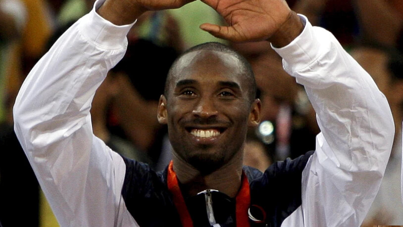 Kobe Bryant beim Gewinn der Olympia-Goldmedaille von 2008 in Peking