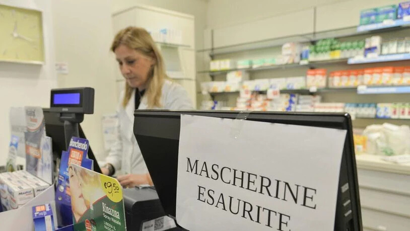 Desinfizierende Produkte und Atemschutzmasken sind in ganz Norditalien nur mehr schwer zu finden.