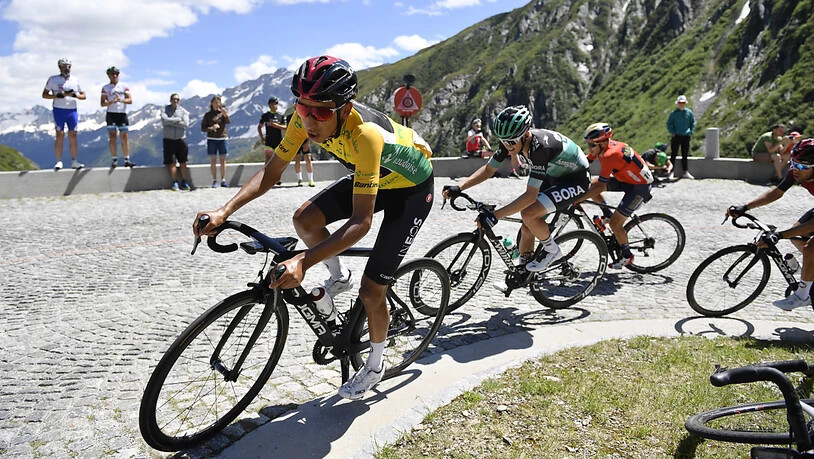Der Kolumbianer Egan Bernal auf dem Weg zu seinem Gesamtsieg an der Tour de Suisse 2019