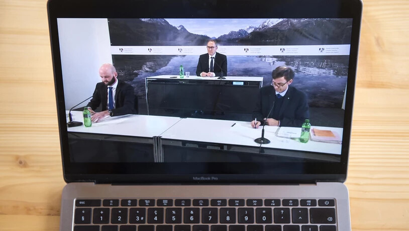 Pressekonferenz zur Jahresrechnung 2019 des Kantons Graubünden via Livestream.
